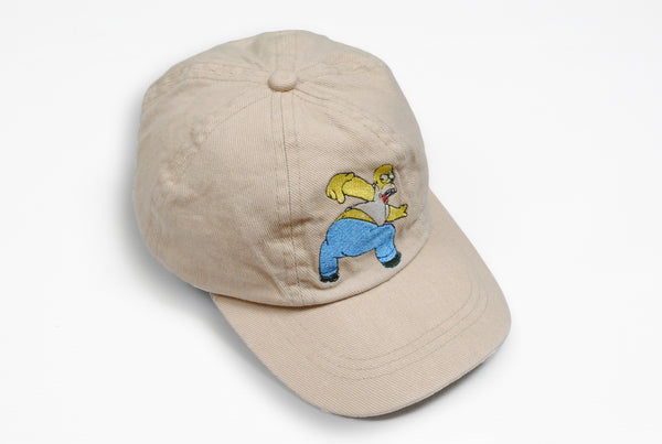 Vintage The Simpsons 1998 Cap homer ass beige big logo