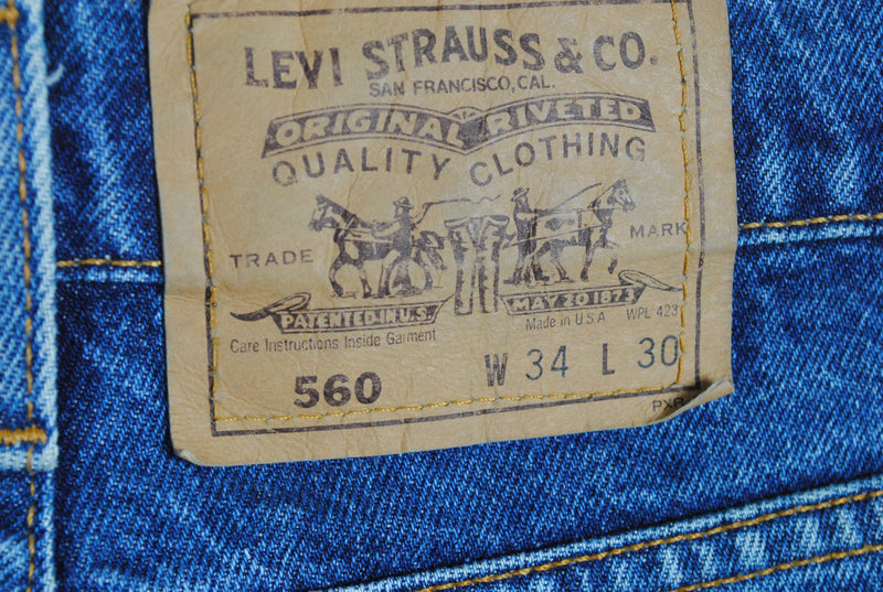 Vintage Levis 560 made in USA Jeans W 34 L 30