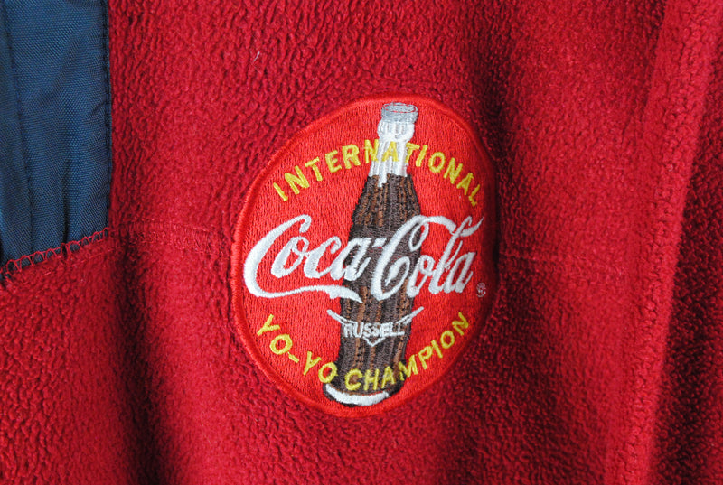 Vintage Coca-Cola Fleece 1/4 Zip Large / XLarge