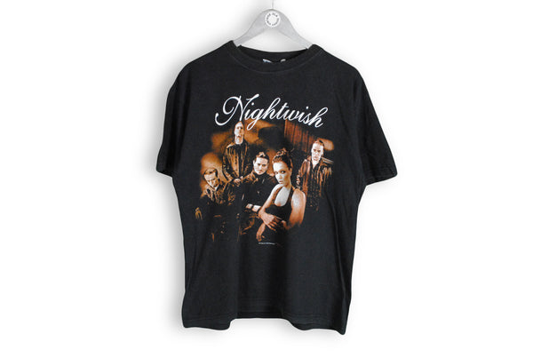 Vintage Nightwish 2004 T-Shirt Large black big logo rock