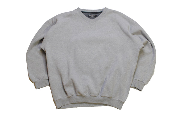 vintage yves saint laurent sweatshirt gray small logo ysl