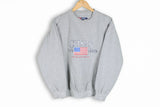 Vintage Chaps Sweatshirt Small ralph lauren gray big logo