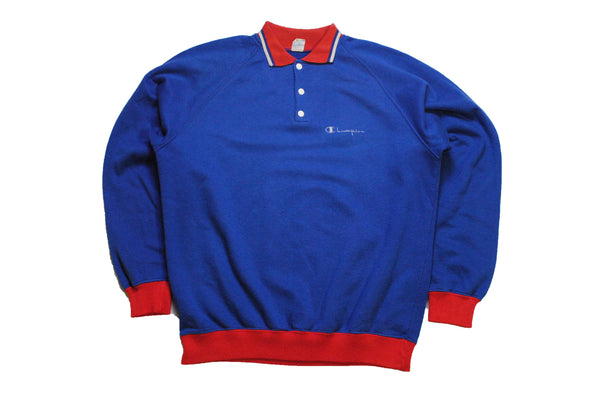 vintage champion USA blue red logo sweatshirt