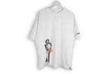 Vintage Adidas Streetball T-Shirt Large gray big logo 90s street basketball tee