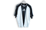 Vintage Adidas T-Shirt XLarge nylon white black sport top