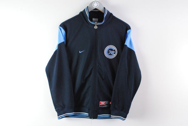 Vintage Nike Cortez Track Jacket Small navy blue 90s running sport jacket 
