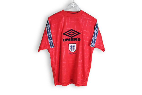 Vintage Umbro England Team T-Shirt football national big logo