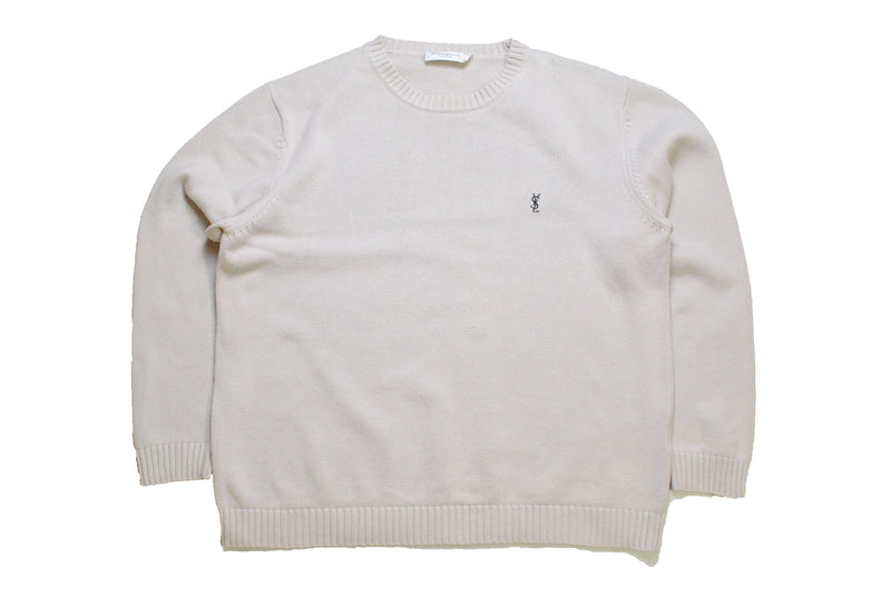 yves saint laurent sweater vintage beige