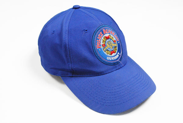 Vintage Police Academy Warner Bros 1998 Cap Germany blue big logo baseball hat
