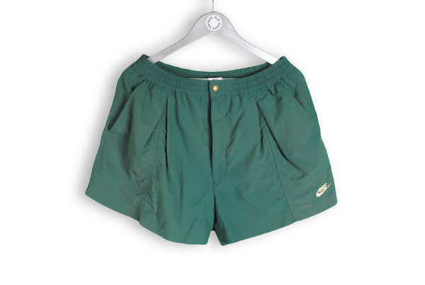 vintage nike green retro shorts 80s tennis sport