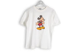 Vintage Disney Mickey Mouse T-Shirt 90s white big logo