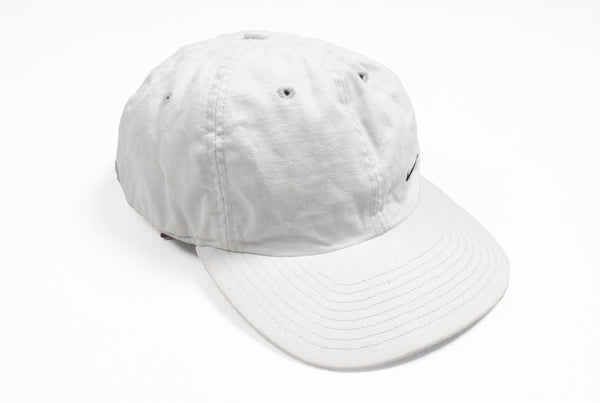 Vintage Nike Cap white small swoosh logo cotton 90s hat