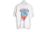 Vintage Charlotte Hornets T-Shirt Medium / Large 90s NBA Basketball cotton tee