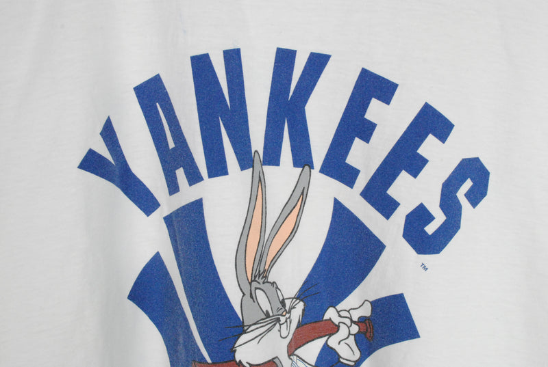 Vintage 1994 Warner Bros Bugs Bunny x MLB Yankees New York T-Shirt Large /  XLarge