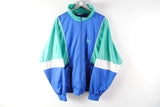 Vintage Puma Track Jacket Large blue green athletic sport jacket 90s