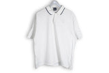 Vintage Nike Polo T-Shirt Large white tennis court tee