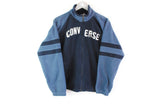 Vintage Converse Fleece Full Zip Women's Large blue big logo sweater