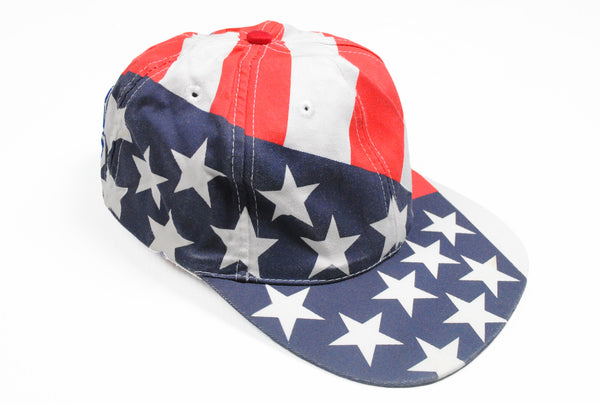 Vintage United States Cap made in USA flag big logo 80s 90s hat