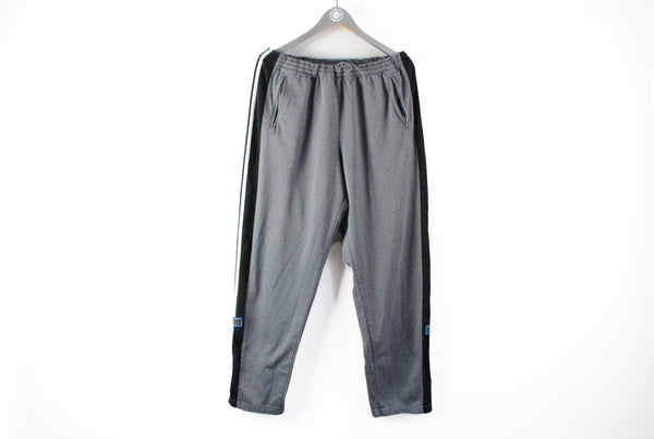 Vintage Adidas Track Pants Large / XLarge gray big logo retro 90s pants