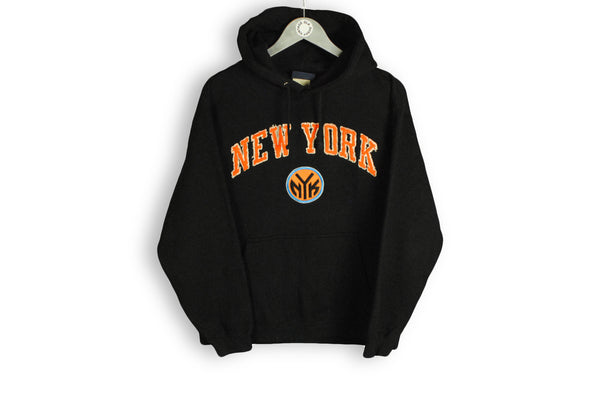 Vintage New York Knicks Hoodie Small made in Yap Micronesia black