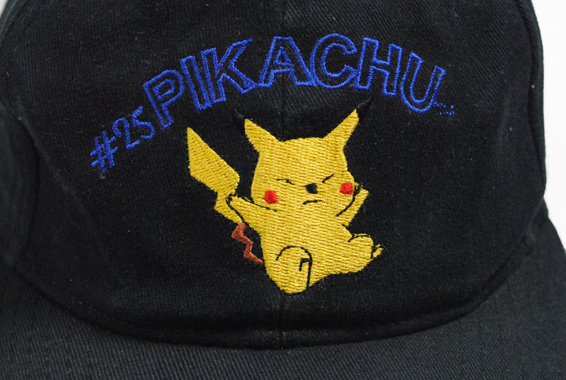 Vintage Pikachu #25 Pokemon Nintendo Cap rare 90s Hat