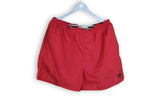 vintage nike red big logo swimming shorts
