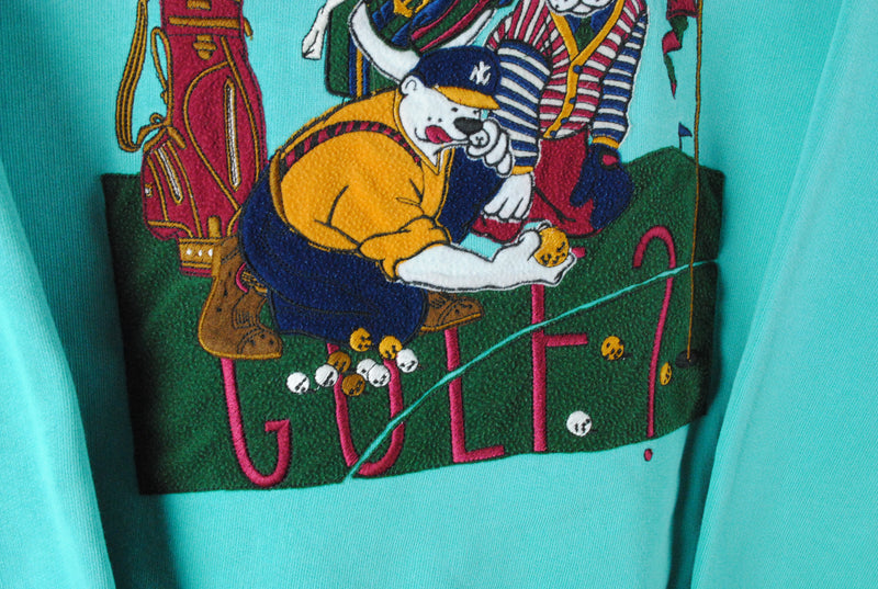 Vintage Sport Ice Golf Sweatshirt Medium