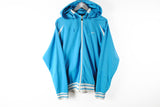 Nike Hooded Track Jacket Large blue hoodie Sportwear 