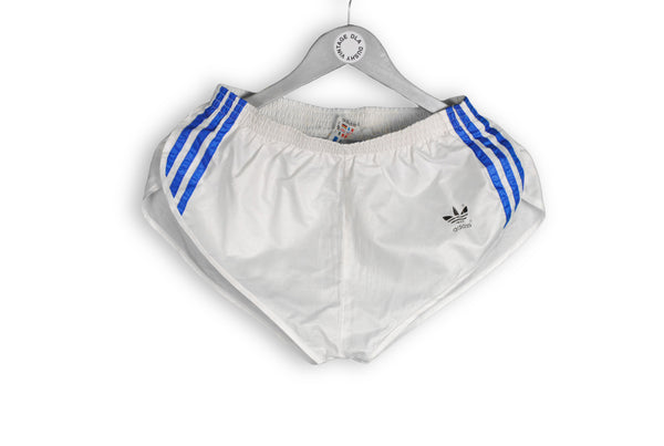 Vintage Adidas Shorts white blue made in west germany