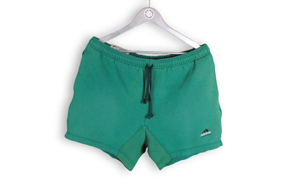Vintage Adidas Equipment Shorts Large green 90s sport cotton shorts