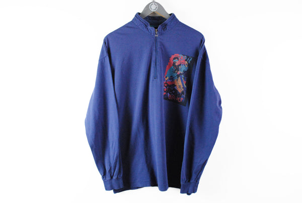 Vintage Maser Sweatshirt Half Zip XLarge purple big logo ski jumper