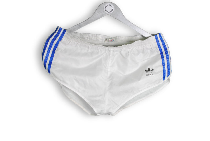 made in west germany vintage 80s adidas white shorts