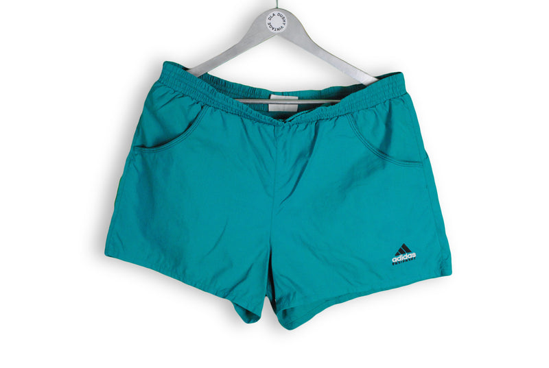 Vintage Adidas Equipment Shorts Large green 90s sport track shorts
