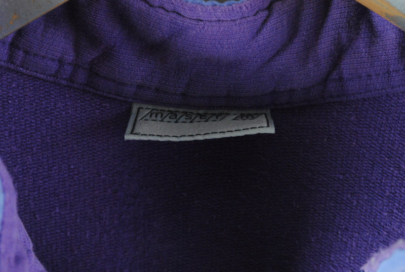 Vintage Maser Half Zip Sweatshirt Large