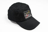 Vintage McLaren Mercedes Johnnie Walker Cap formula 1 F1 5 Panel black hat 90s