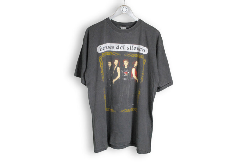 Vintage Heroes Del Silencio Tour 93/94 Camino Del Exceso T-Shirt gray big logo 1993