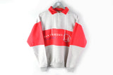 Vintage San Francisco California Half Zip Sweatshirt Small / Medium big logo gray red 90s made in USA