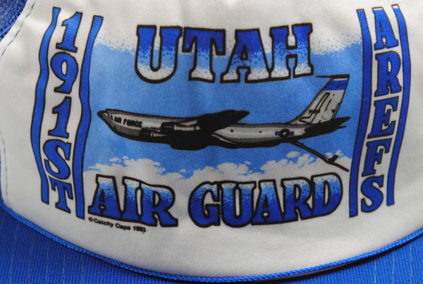 Vintage Utah Air Guard 191st Arefs 1983 Trucker Cap