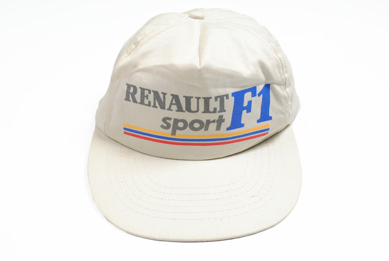 Vintage Renault F1 Cap Sport gray big logo formula 1 90s hat