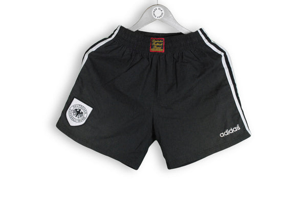 Vintage Adidas Germany National Team Shorts made in England black deutscher fussball bund