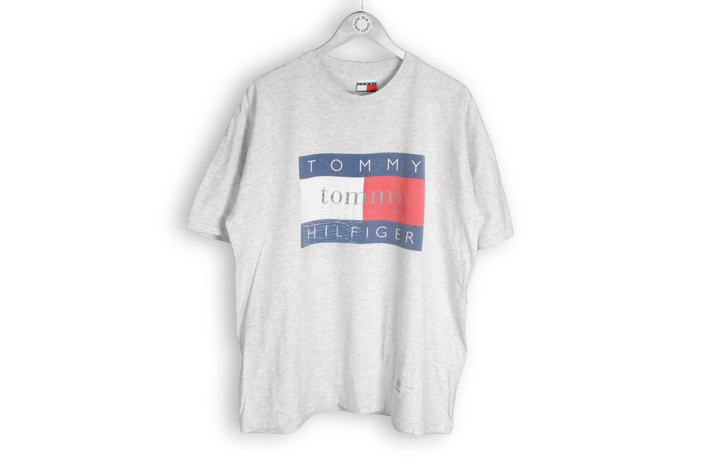 Tommy Vintage dushy – Made USA dla XLarge Hilfiger T-Shirt in