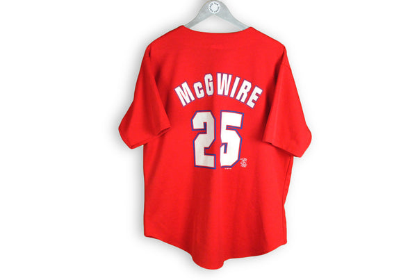 Vintage 1999 Cardinals St. Louis McGwire 25 Jersey Large made in USA