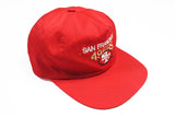 Vintage San Francisco 49ers Cap red big logo NFL sport athletic cotton hat 90s