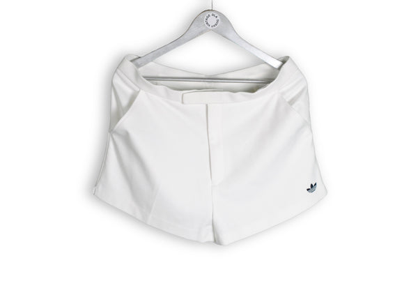 Vintage Adidas Tennis Shorts Large made in Hong Kong white sport 80s 