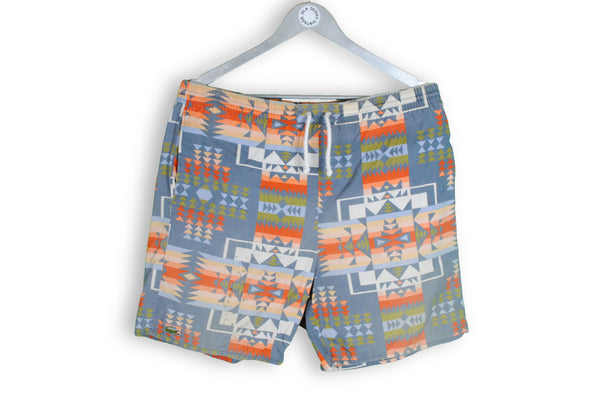 vintage Lacoste abstract pattern swimming shorts
