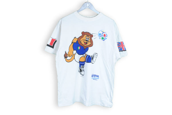 vintage Italy lion euro 1996 t-shirt England 1994's 