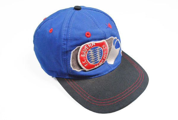 Vintage Bayern Munchen Adidas Cap blue big logo 90s Bavaria hat