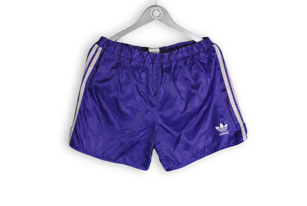 Vintage Adidas Shorts Large purple bright rare 80s shorts