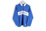 Vintage Levis Rugby Shirt Medium white blue big logo sweatshirt