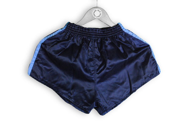 Vintage Adidas Shorts Medium made in West Germany navy blue rare 1980s running polyester shorts